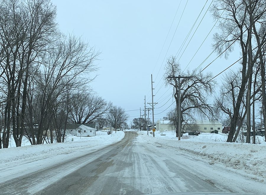 Winter road. 