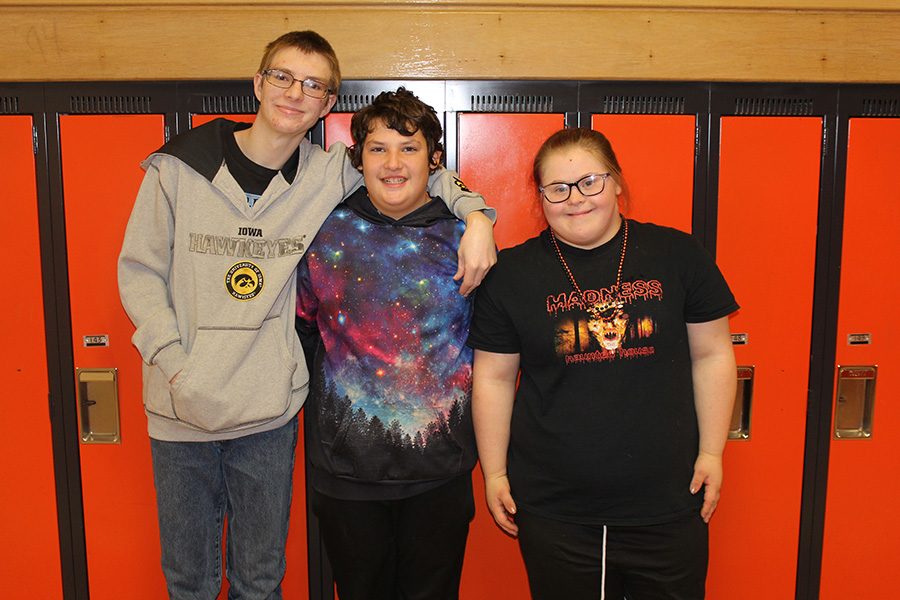 Special Olympic athletes Hunter Slaymaker (12), Jason Jones (9) and Mia Moreno (9) placed in the top two at the Northeast Bowling Competition. 