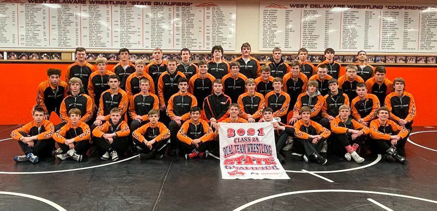 West Delaware advanced to the class 2A State Dual Tournament with a 74-0 win over South Tama on Feb. 9.