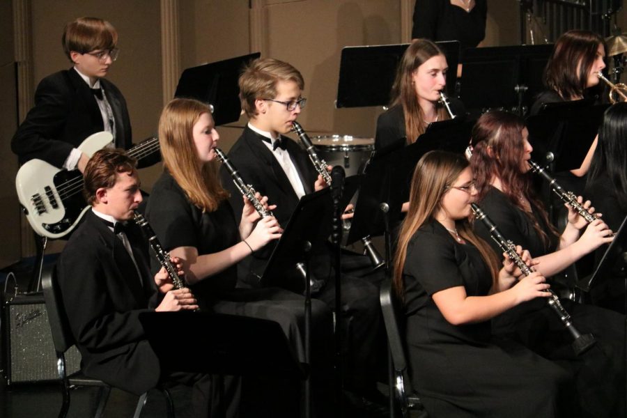 The Concert band performs Linus and Lucy from A Charlie Brown Celebration.
