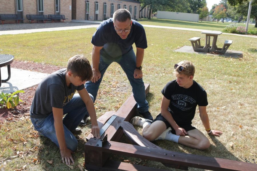 Carpentry Students Build Pavilion