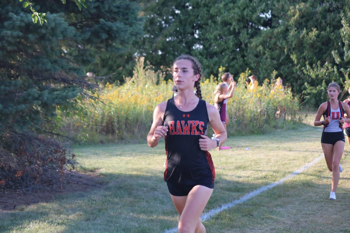 Runner Brynn Kartman breaks the school record for fastest freshman with a time of 21.32. Kartman placed in the top 100 for girls in West Delaware cross country.