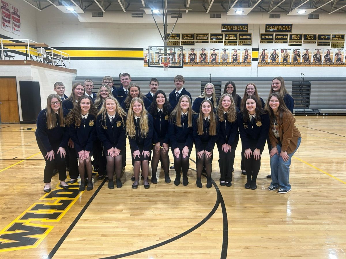 West Delaware FFA participates in sub-districts at Maquoketa Valley on Feb. 20.