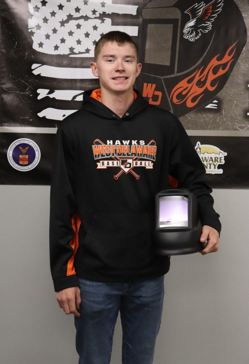 Blake Recker (12) competed in Kirkwoods annual welding competition, placing second overall.
