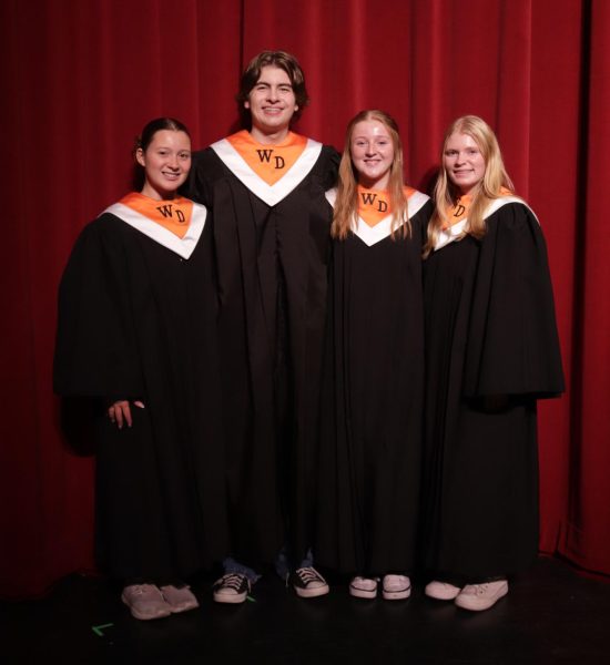 Grace Sleper, Eli Shipley, Makayla Seeley, and Ali Robinson were recently accepted into the All-State Choir.