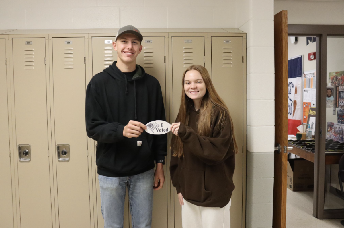 Seniors Adam Cook and Olivia Halverson turn 18 on Election Day