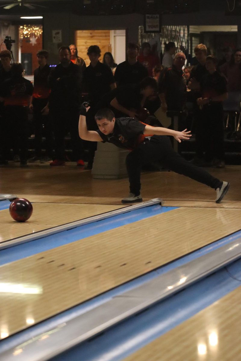 At The Alley, Izak Hernandez throws the ball. So far this season, Hernandez has knocked down 1,356 pins.