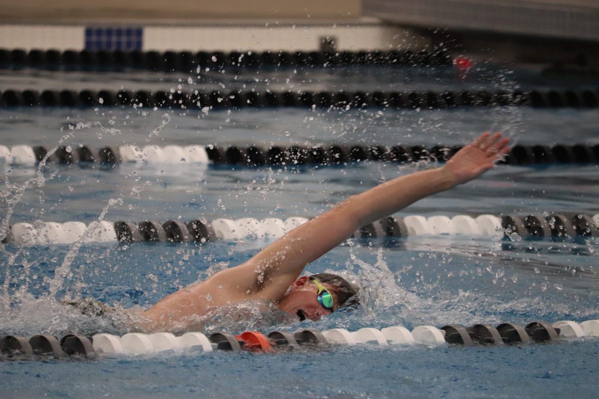 Braden Wenger competes at a swim meet.
Photo contributed by Hattie Peterson.