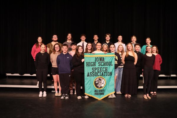 All State nominees: Front Row: Kaidyn Robbins (10), Baylea Hutchinson (11), Adler Mormann (11), Lilith Hutchinson (10), Makayla Seeley (11), Claire Hegland (9); Second Row: Gwenyth Hough (10), Bridget Heideman (12), Kile McNelly (12), Brynn Kartman (11), Reagan Reeder (12), Avery Kartman (11), Keizel Rivera Lopez (11), Grace Sleper (12); Back Row: Kaci Reth (10), Rhett Heidenman (10), Lucas Zieser (12), Joshua Sleper (10), Trent Menard (12), Eli Shipley (11), Alaina Bardgett (12), Maya Pennington (12), Emma Millenkamp (12).